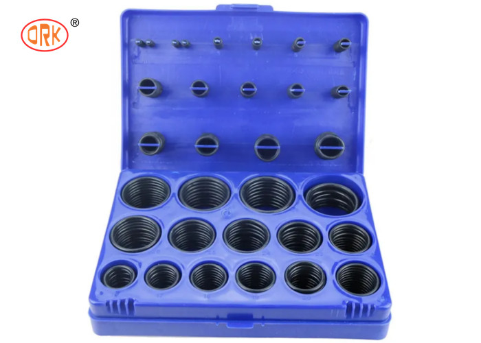 De zwarte Lekvrije NBR O-ringen van 382pcs in Rood Blauw Geel O Ring Kits voor Vrachtwagen
