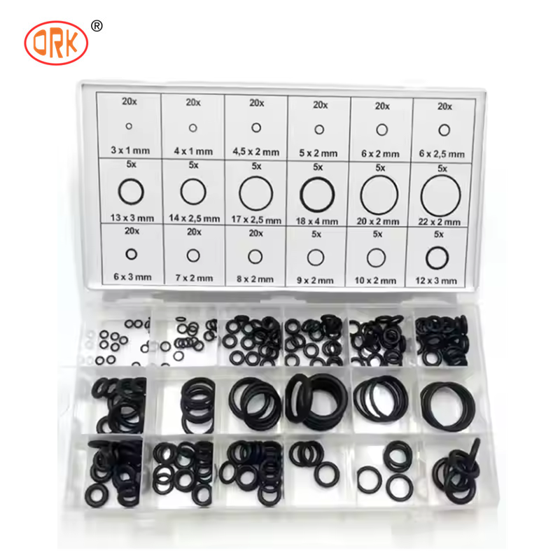 NBR Nitril O Ring Kit, Multi Materiaal Rubber O-Ring Set, Lekvrije Afdichtingsringen, Geschikt voor Auto, Graafmachine, Pijpleidingonderhoud